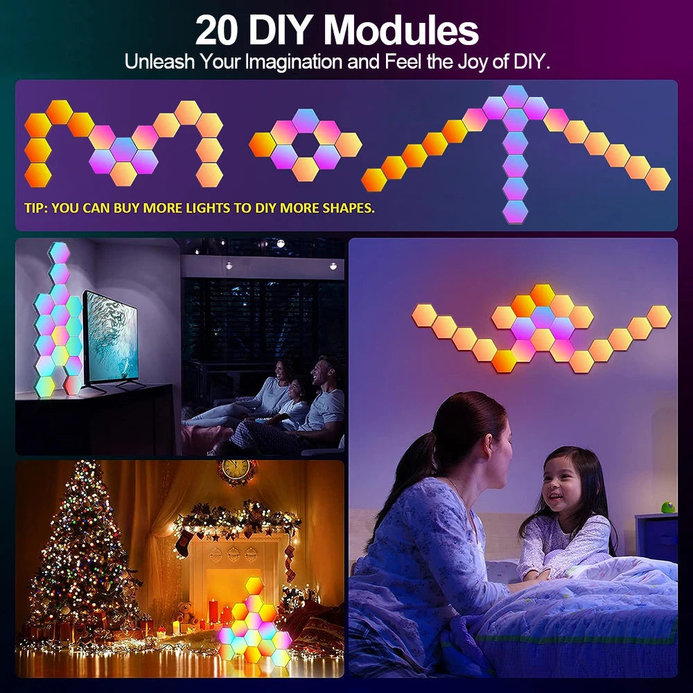 Lumitriq HexaGlow RGB Wall Panels