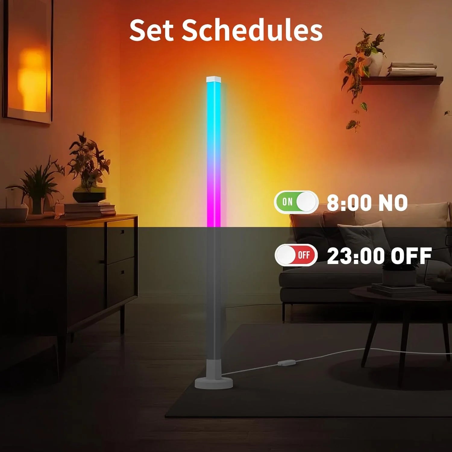 Lumitriq Nova RGB Corner Floor Lamp