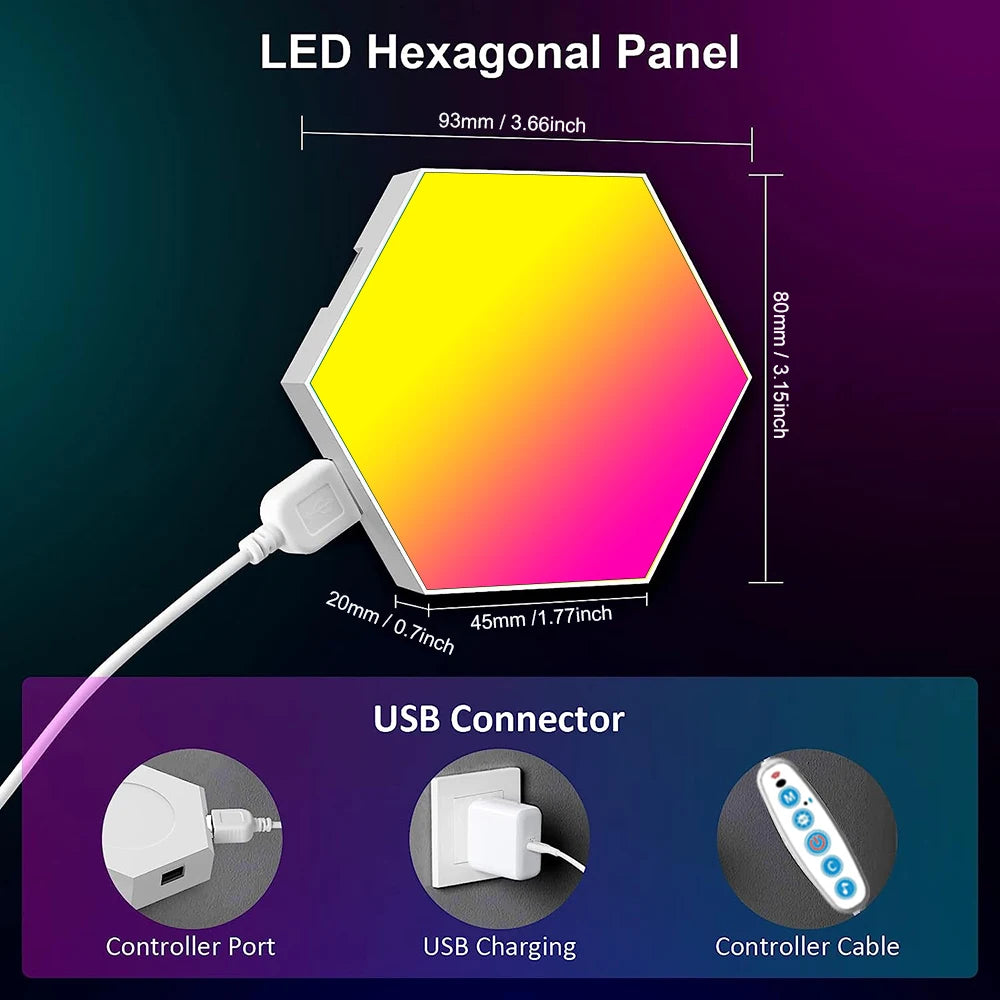 Lumitriq HexaGlow RGB Wall Panels