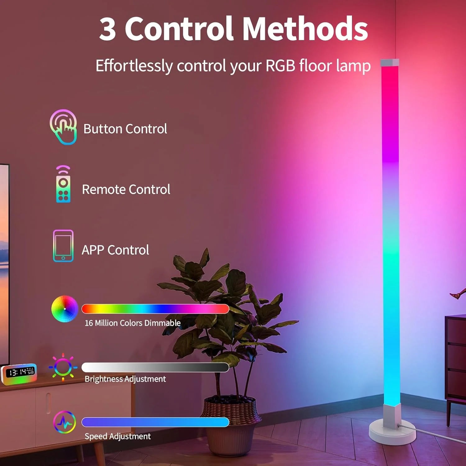 Lumitriq Nova RGB Corner Floor Lamp