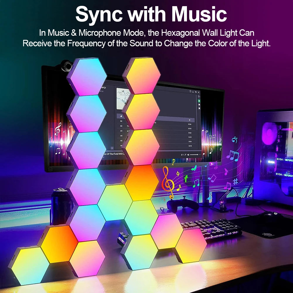 Lumitriq HexaGlow RGB Wall Panels