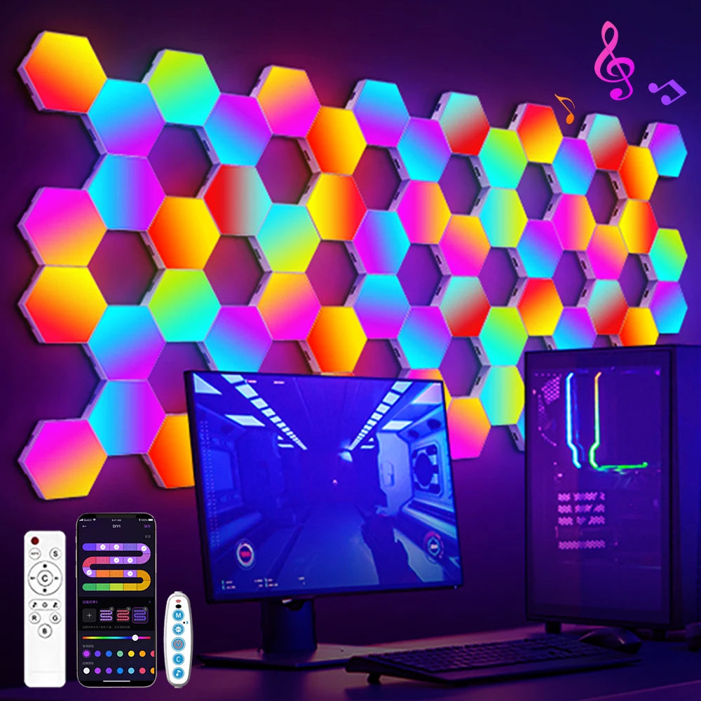 Lumitriq HexaGlow RGB Wall Panels